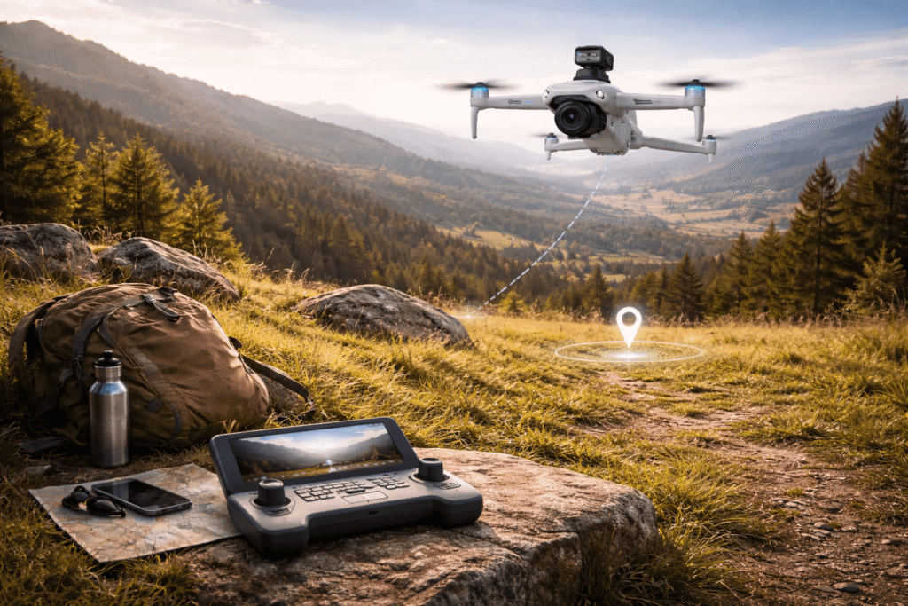 Canketec drone - GPS Positioning and Return-to-Home System